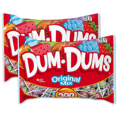 Dum Dums Original Mix 400 ct. Bag - All-Time Classic Flavors - Individually Wrapped Lollipops for Any Occasion!