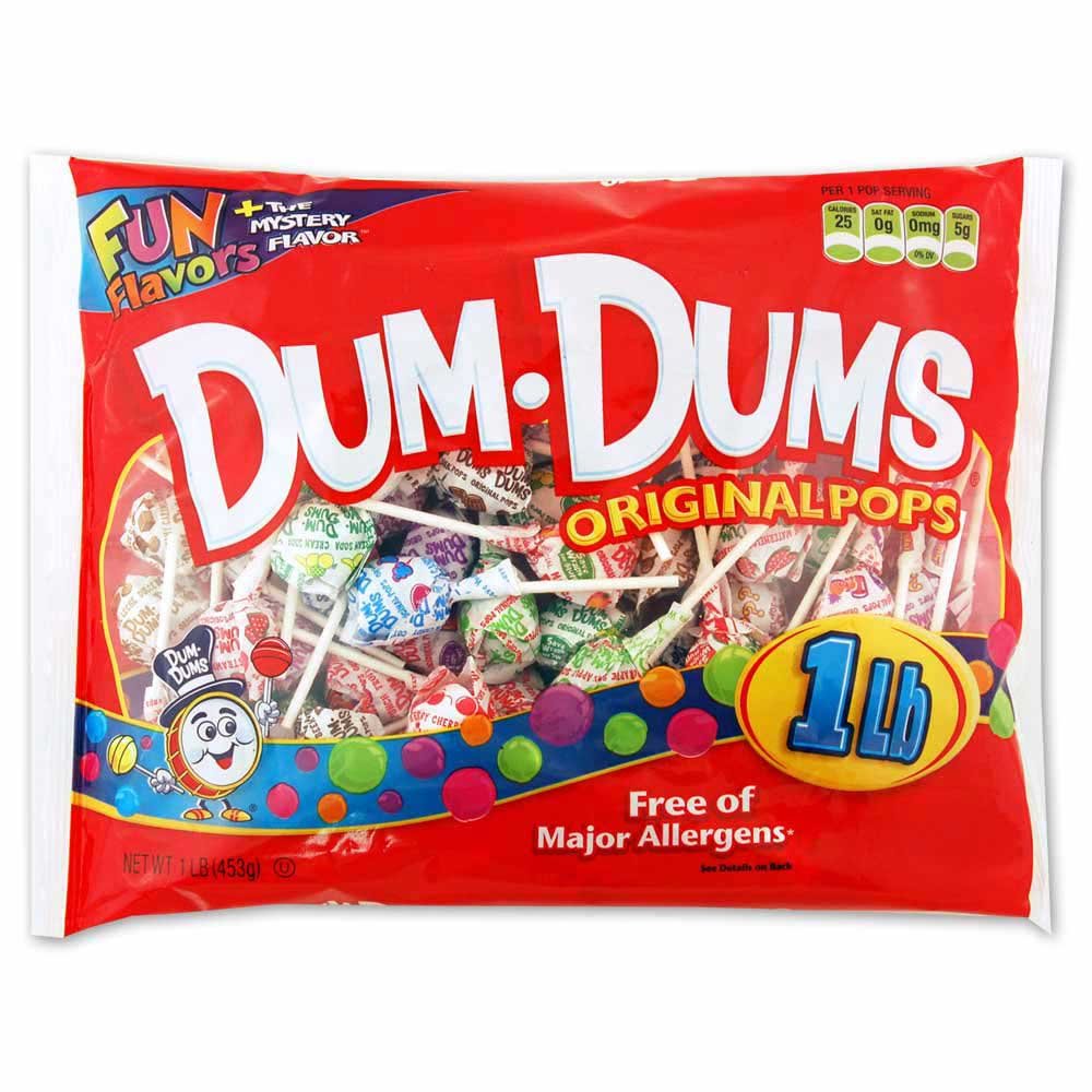 Dum Dums Original Mix 400 ct. Bag - All-Time Classic Flavors - Individually Wrapped Lollipops for Any Occasion!