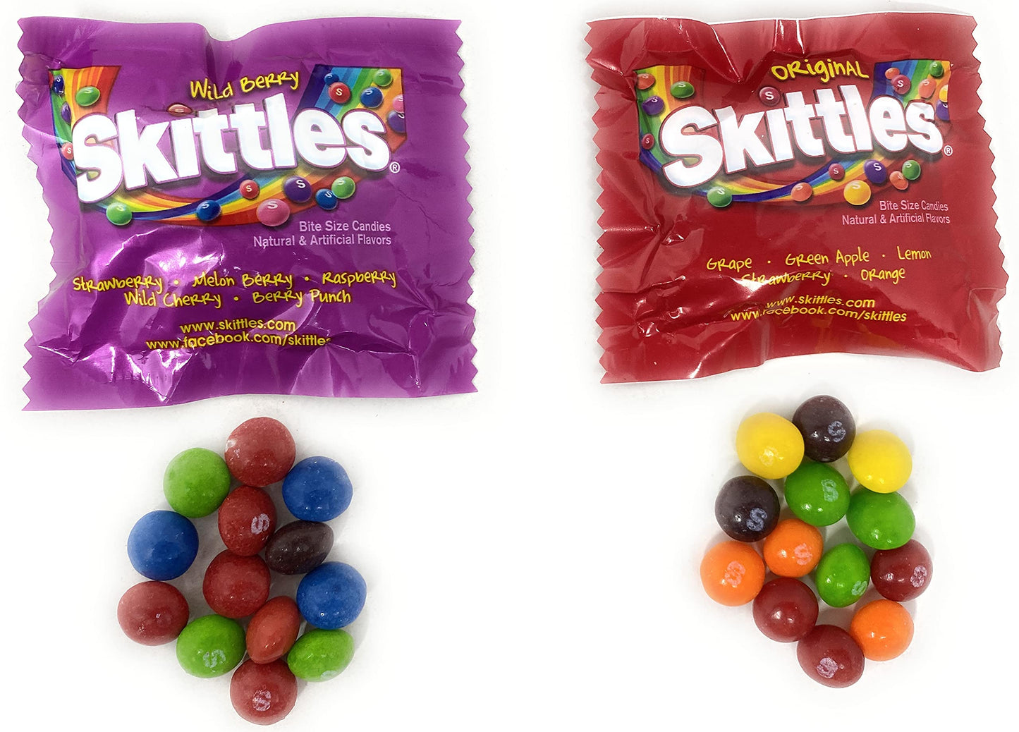 ASSORTIT X SKITTLES COLLAB Bulk Wild Berry & Original Favor 80+ Bite Size Packs Individually Wrapped Party Candy Assortment 3Lb (48 Oz)