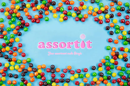 ASSORTIT X SKITTLES COLLAB Bulk Wild Berry & Original Favor 80+ Bite Size Packs Individually Wrapped Party Candy Assortment 3Lb (48 Oz)