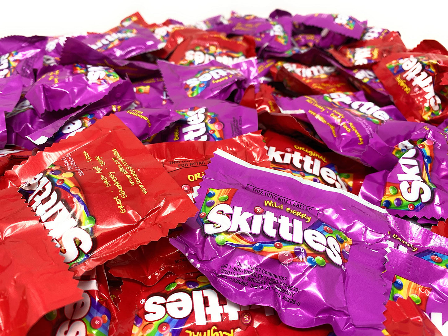 ASSORTIT X SKITTLES COLLAB Bulk Wild Berry & Original Favor 80+ Bite Size Packs Individually Wrapped Party Candy Assortment 3Lb (48 Oz)